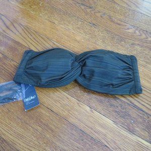 Mossimo Bikini Top | Olive Green | Strapless or Halter | Strap Included